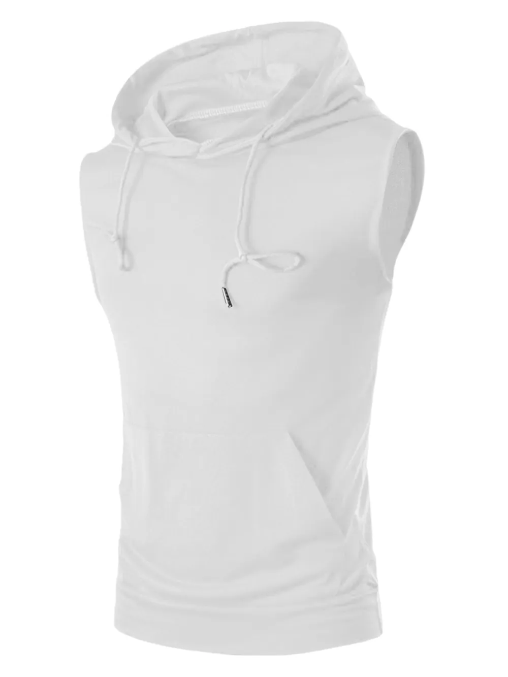 Men's Drawstring Hooded Tank, image 10