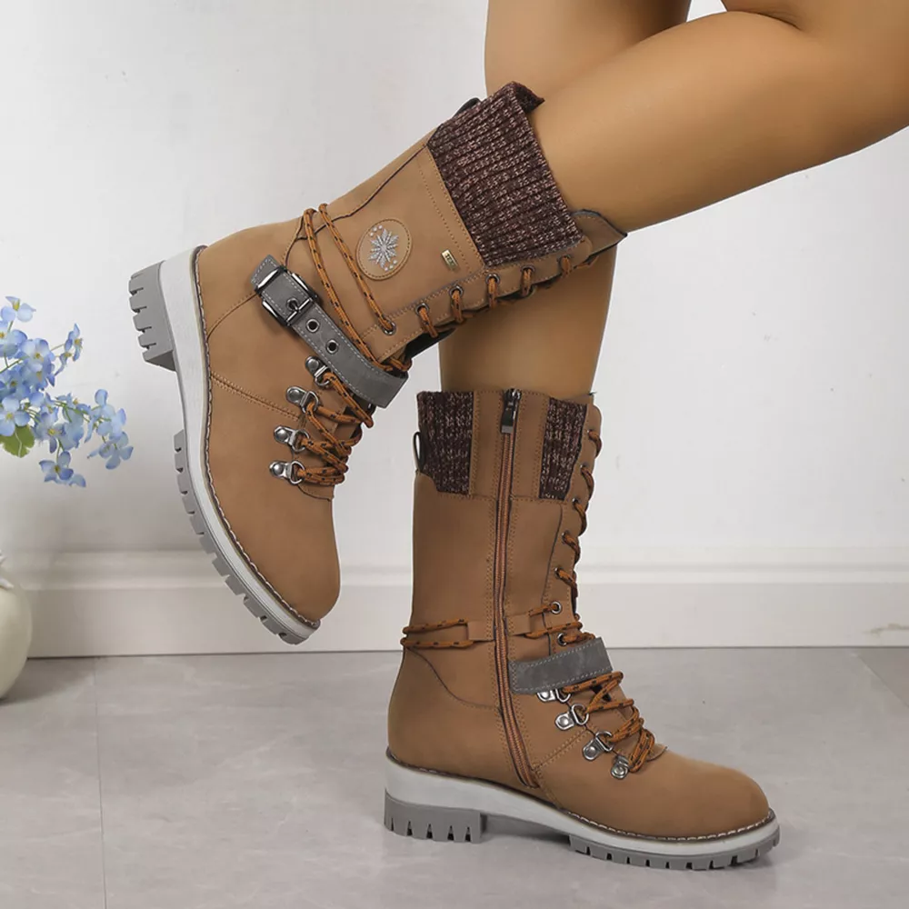 Lace Up Block Heel Boots, image 8