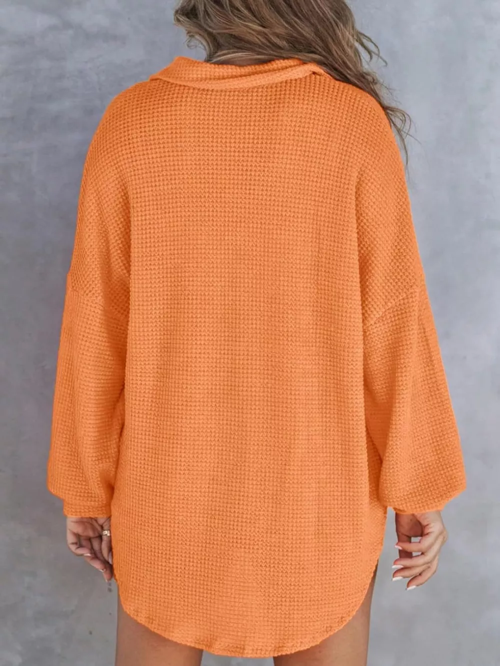 Waffle Knit Button Detail T-Shirt with Pocket, image 17
