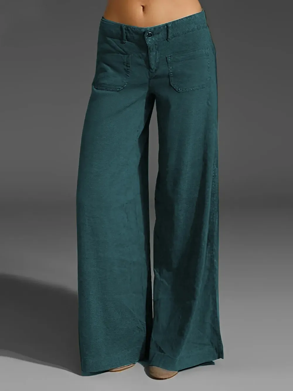 Full Size Wide Leg Pants with Pockets Plus Size, image 16