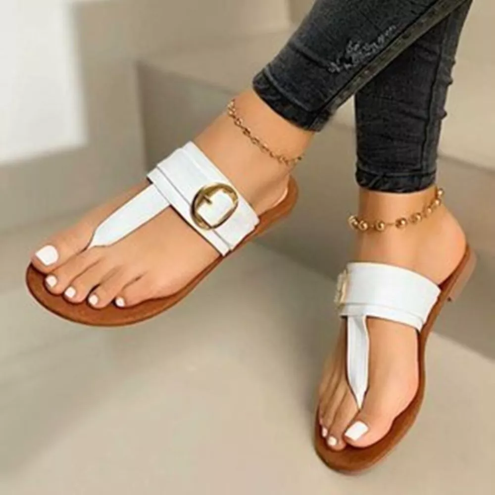 Toe Post Buckle Sandals, image 2