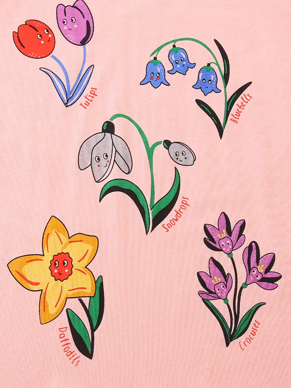 Children's Floral Print Crew Neck T-Shirt, image 4