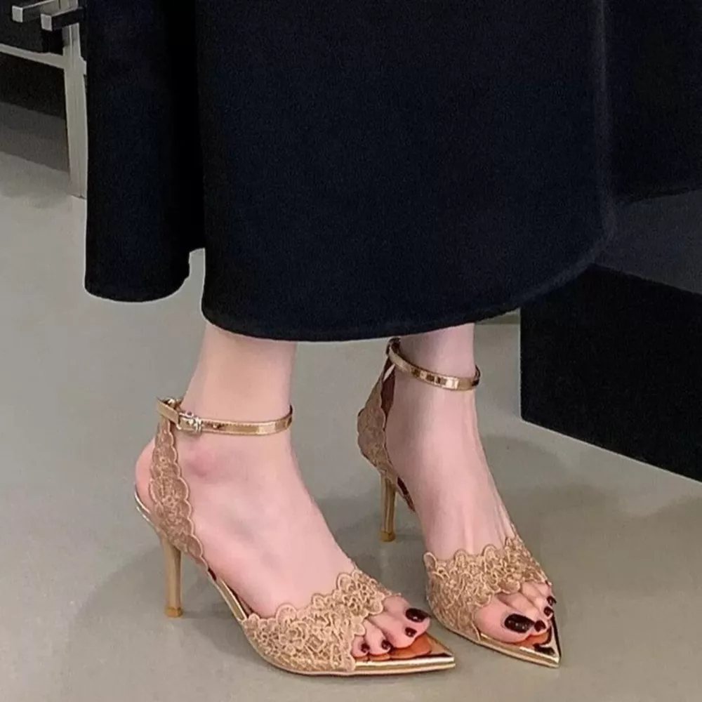 Open Toe Stiletto Sandals, image 5
