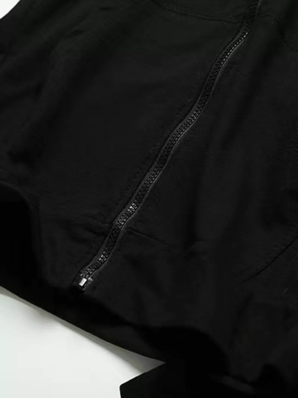 Men's Plus Size Short Sleeve Zip Up Hoodie Top, image 5