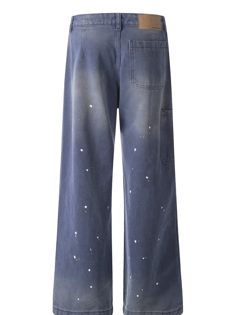 Men's Wide Leg Paint Splatter Jeans, image 3