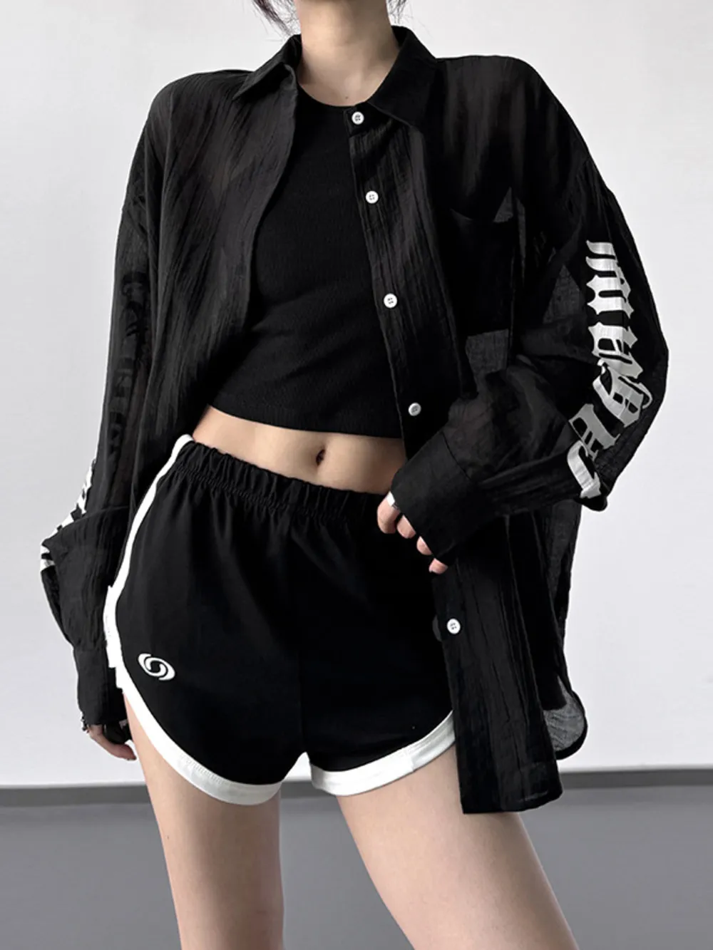 Button-Up Long Sleeve Oversized Shirt, image 8