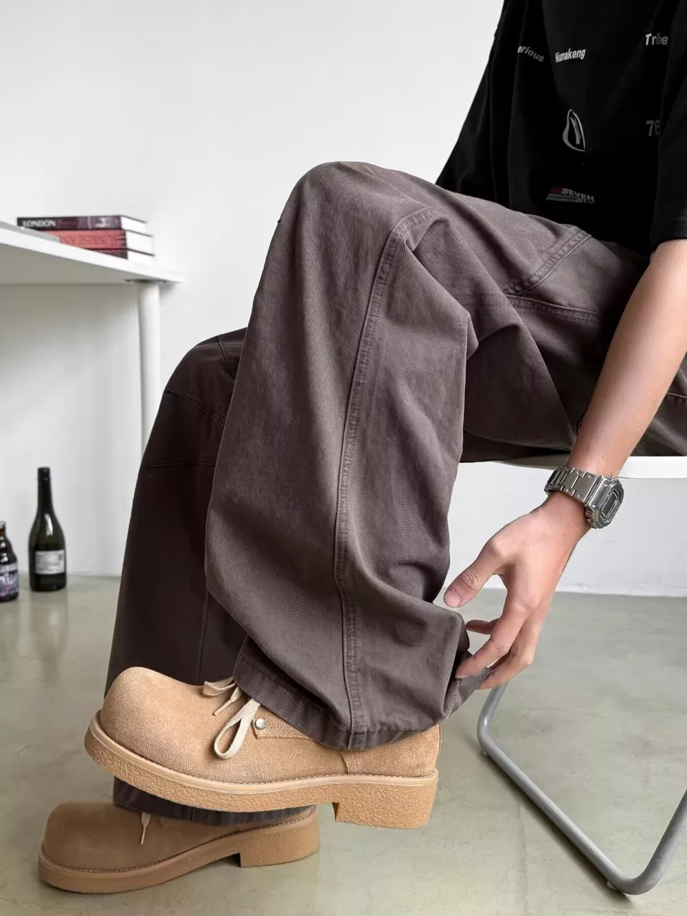 Men's Full Size Wide Leg Pants Plus Size, image 5