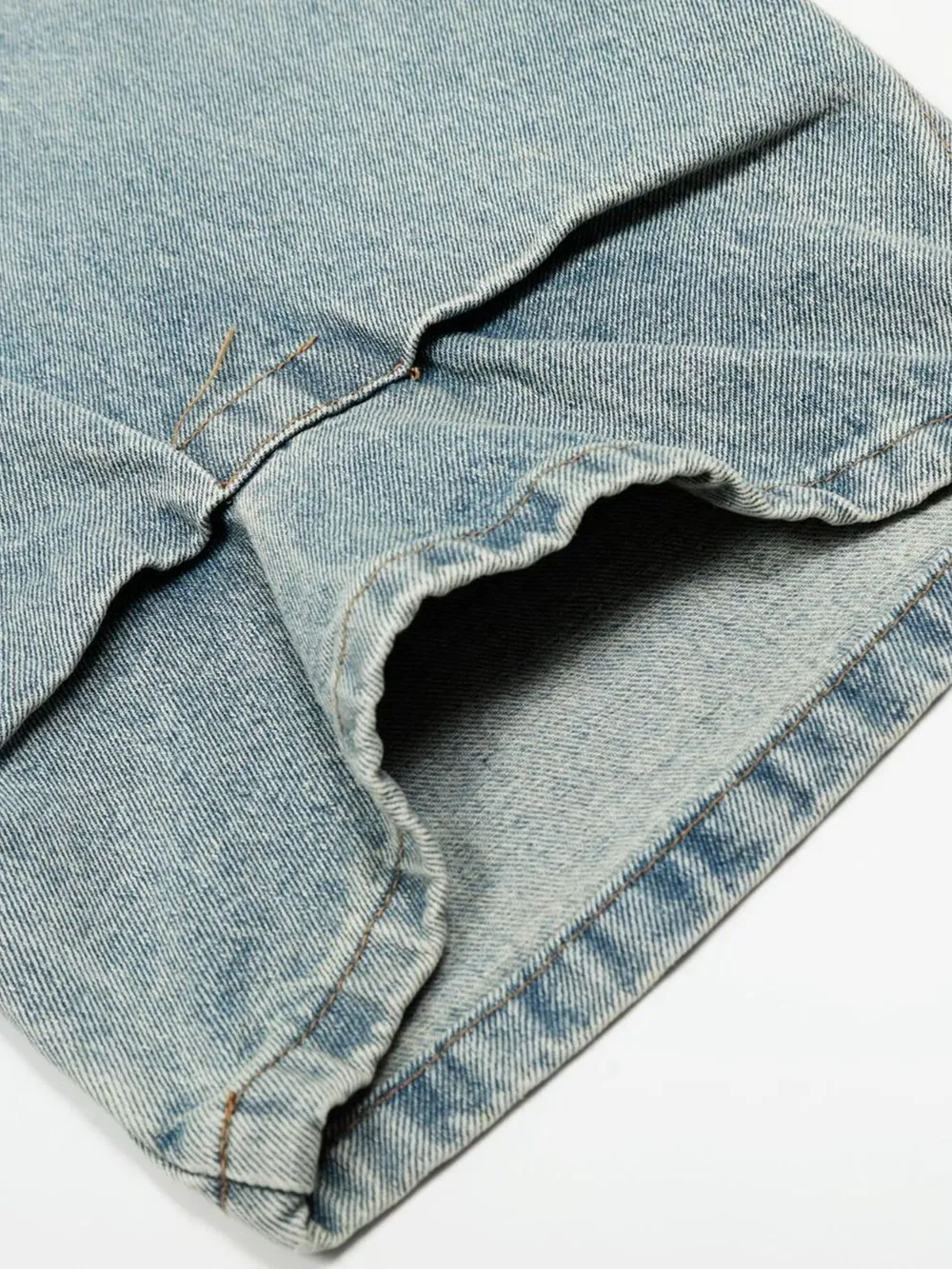 Men's Washed Wide Leg Baggy Jeans, image 11