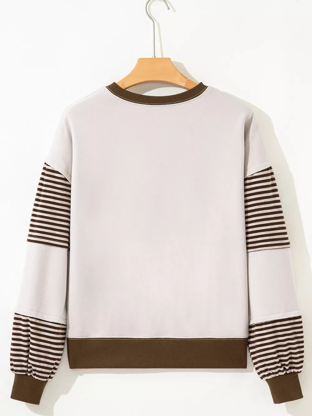Contrast Striped Long Sleeve Sweatshirt, image 8
