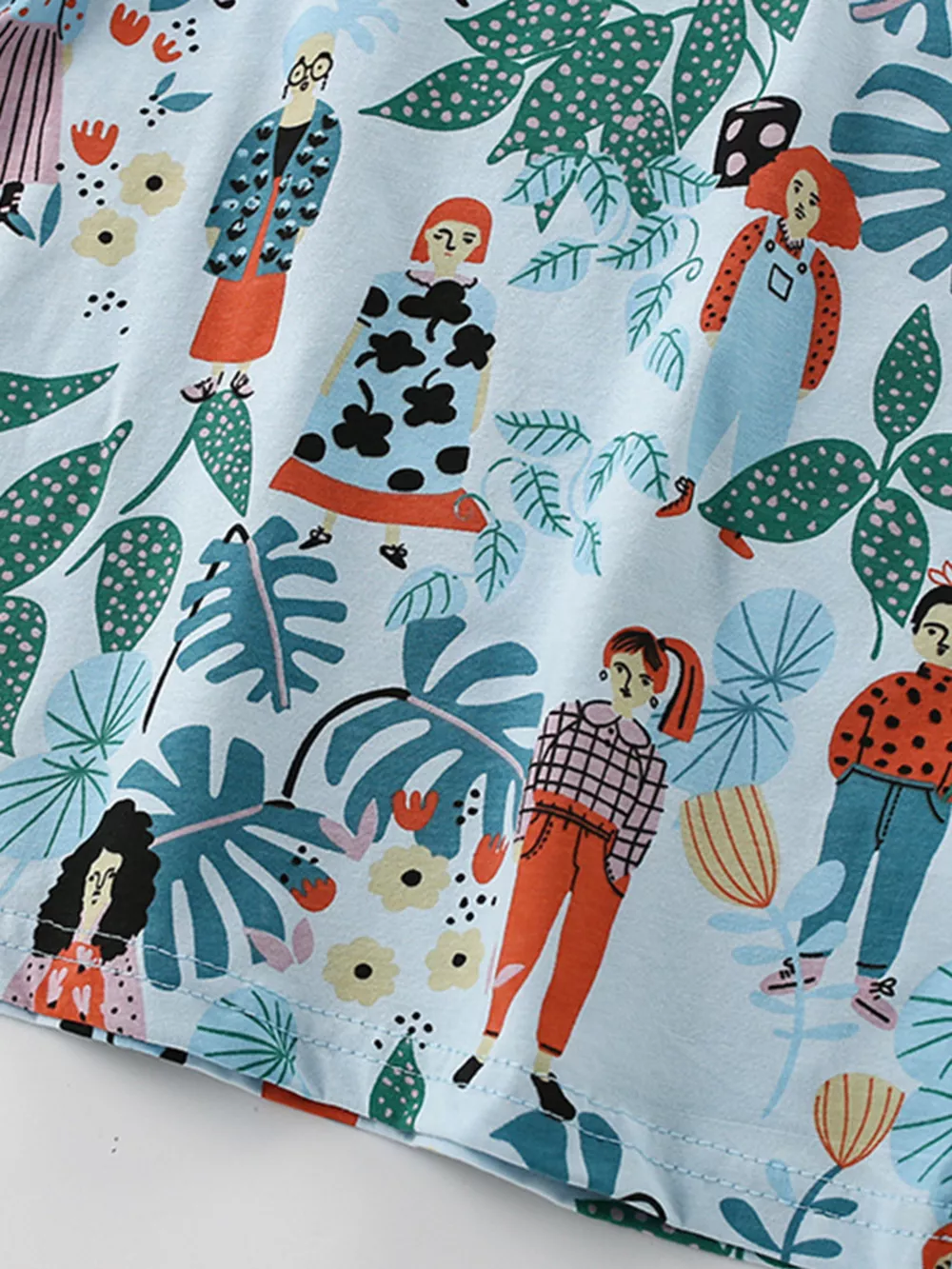 Children's Botanical Print Crew Neck Short Sleeve T-Shirt, image 3
