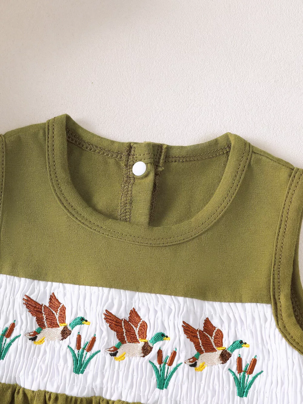 Children's Embroidered Top and Camo Bottom Set, image 2