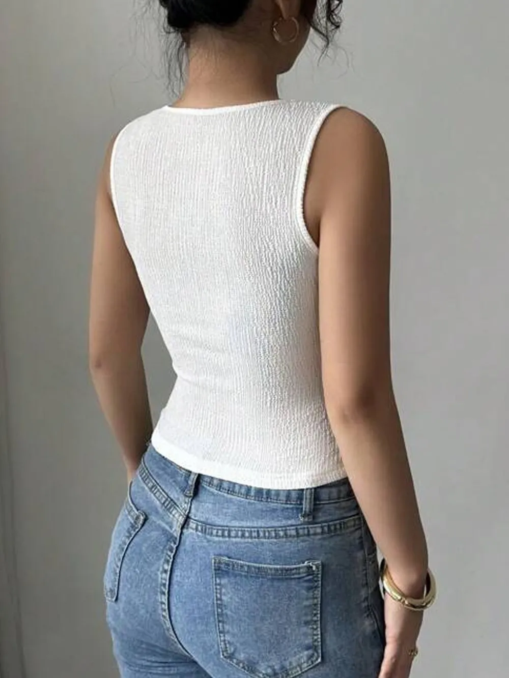 Flower Square Neck Tank, image 3
