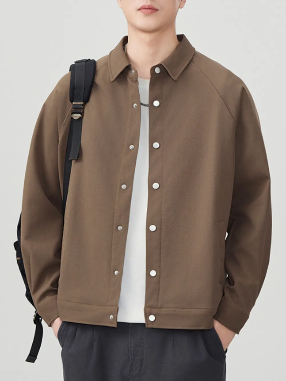 Men's Plus Size Button Up Long Sleeve Shirt, image 3