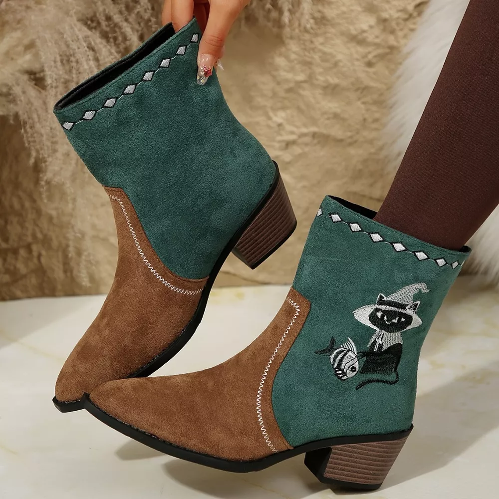 Western Cowboy Boots with Embroidered Design, image 3