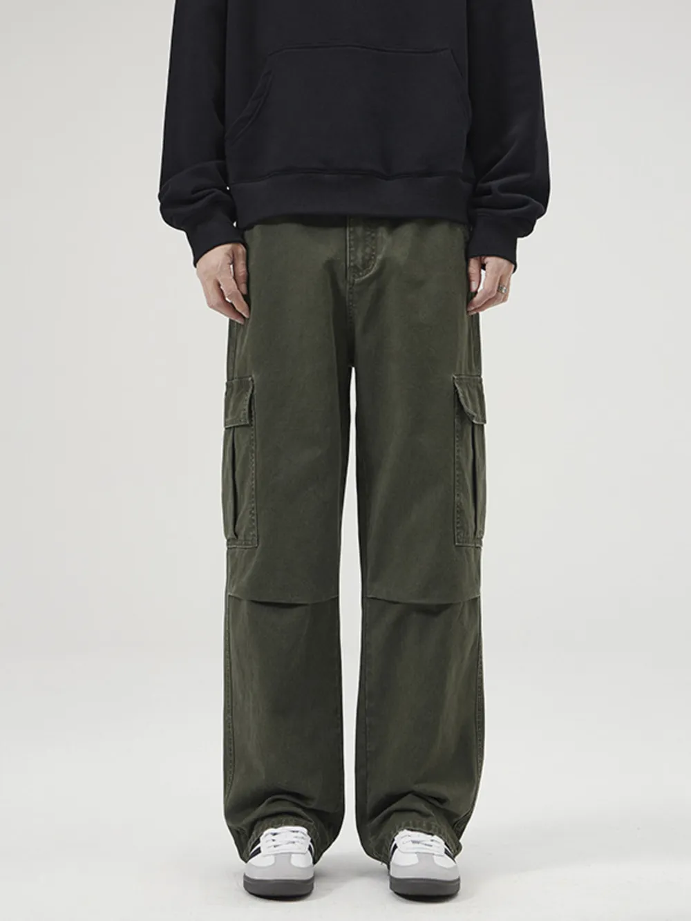 Men's Full Size Loose Fit Cargo Pants Plus Size, image 2