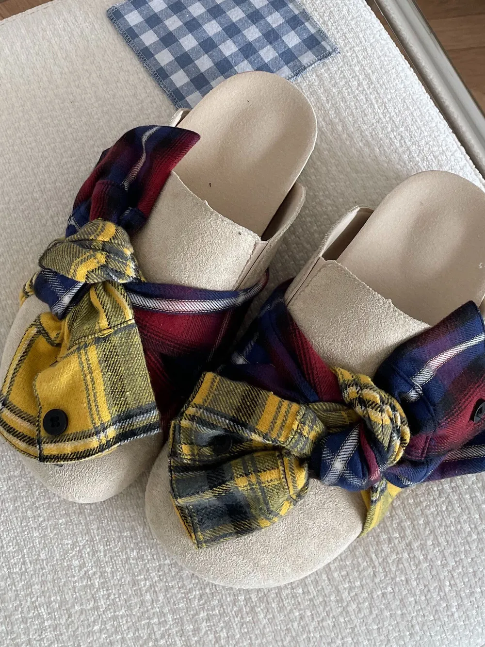 Bow-Knot Plaid Comfort Slip-Ons, image 3