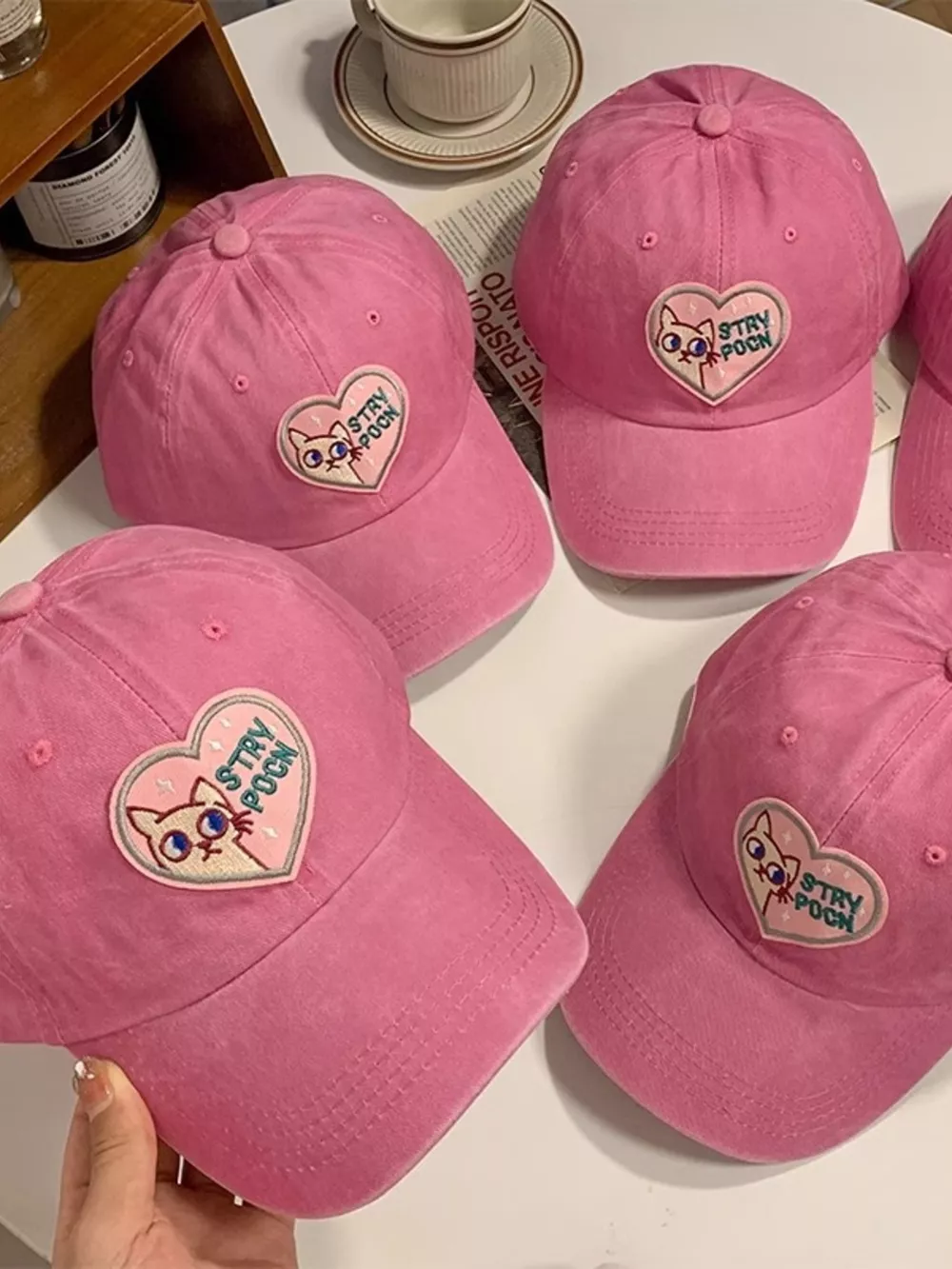 Heart Cat Baseball Cap, image 4