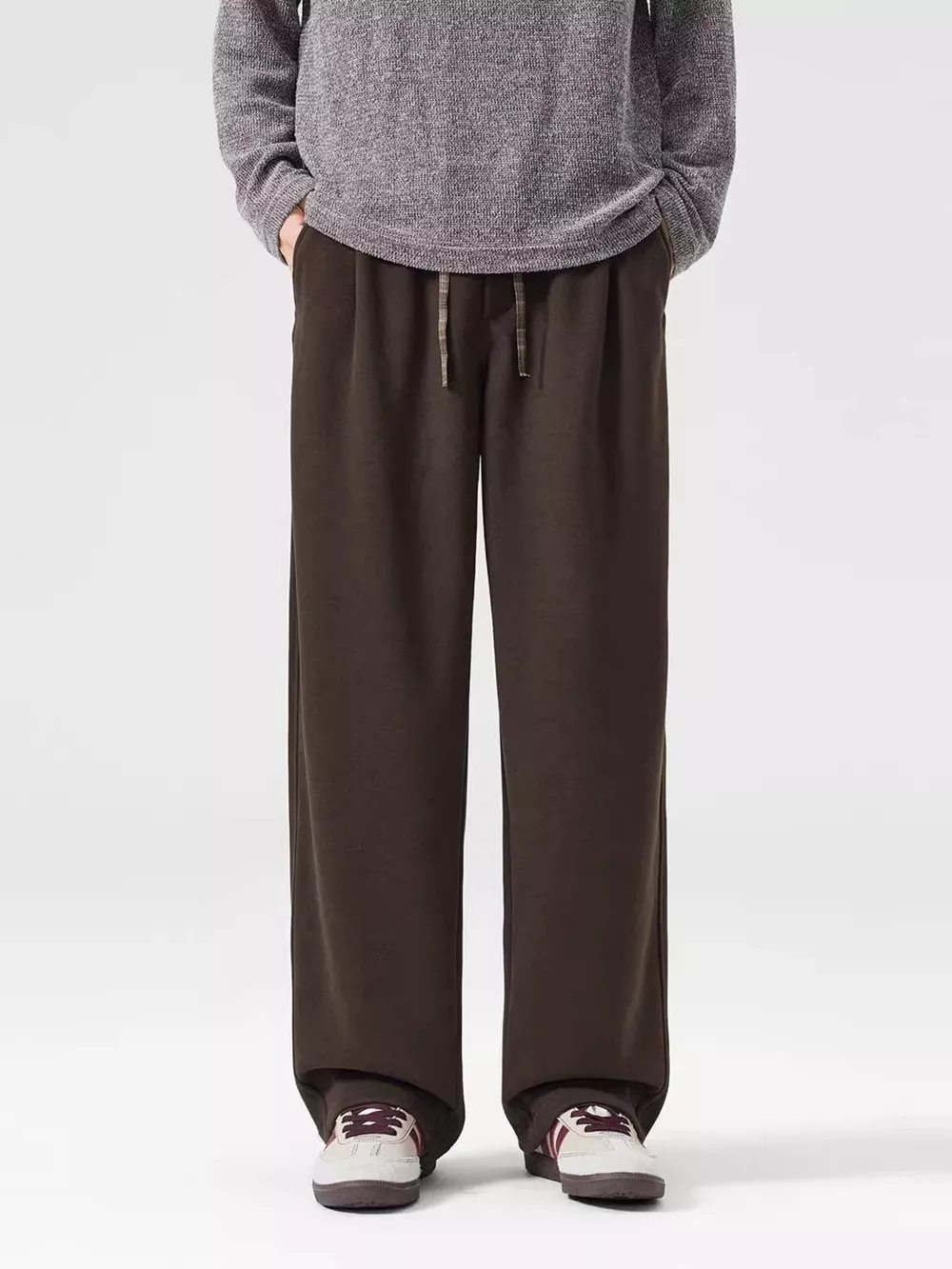 Men's Plus Size Loose Fit Drawstring Casual Pants, image 3