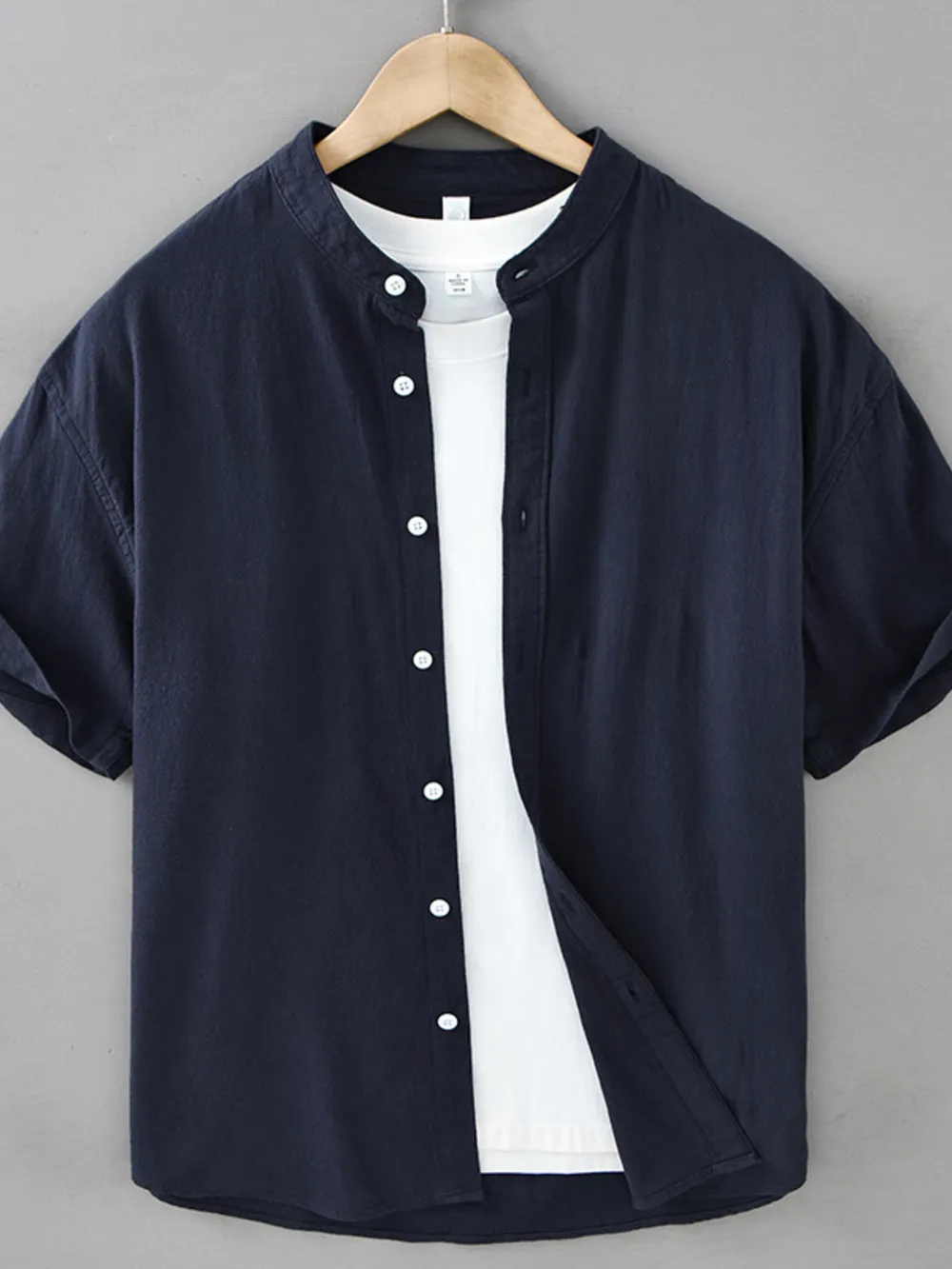 Men's Plus Size Button Up Short Sleeve Shirt, image 5
