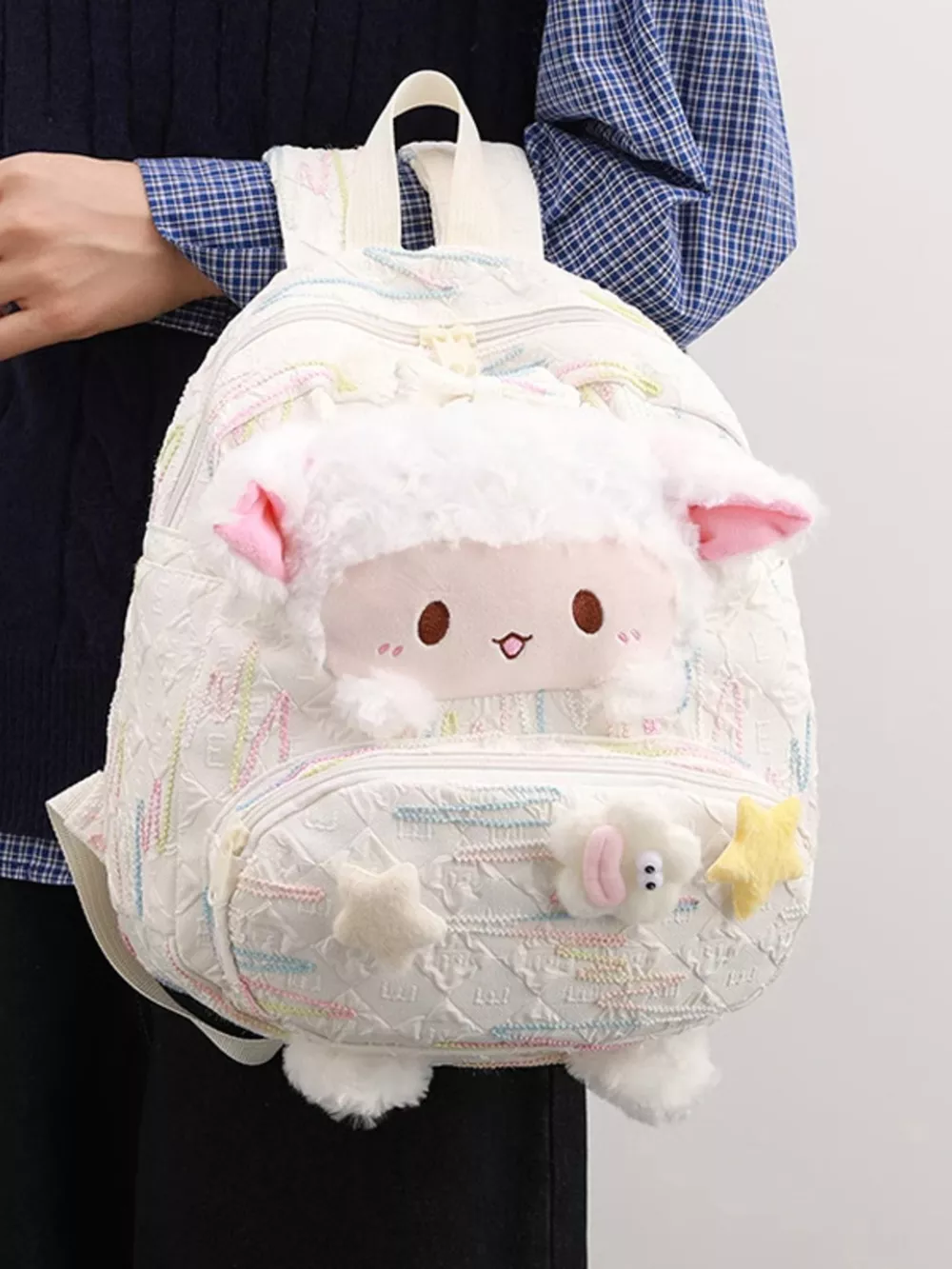 Plush Sheep Backpack Bag, image 3