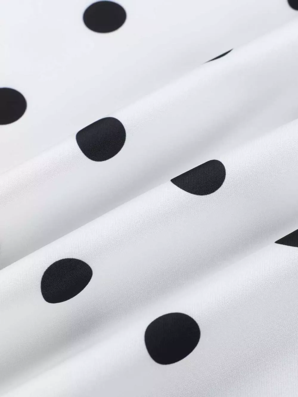 Polka Dot Midi Skirt with Lace Trim, image 15
