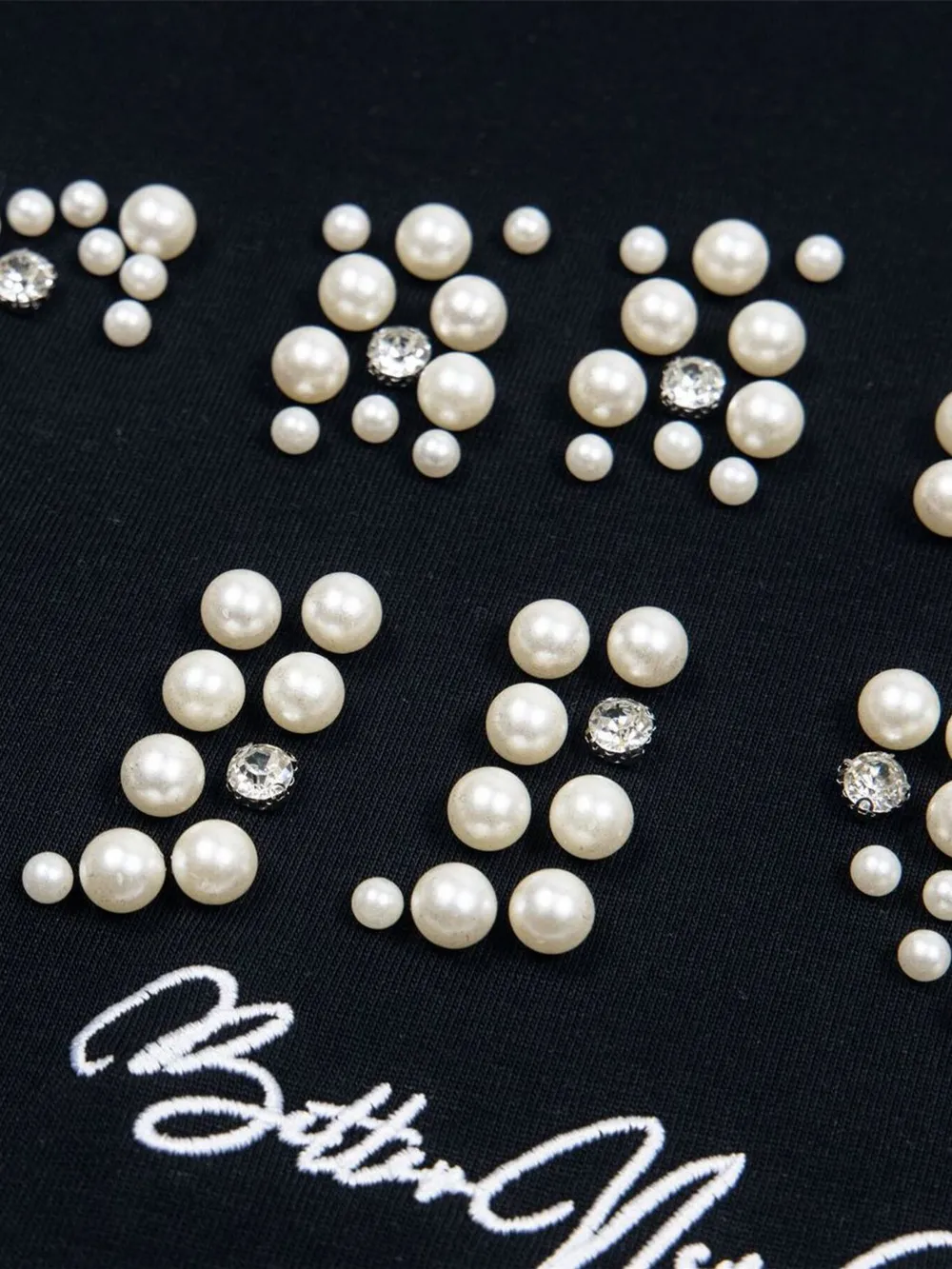Men's Pearl Detail Round Neck T-Shirt, image 8