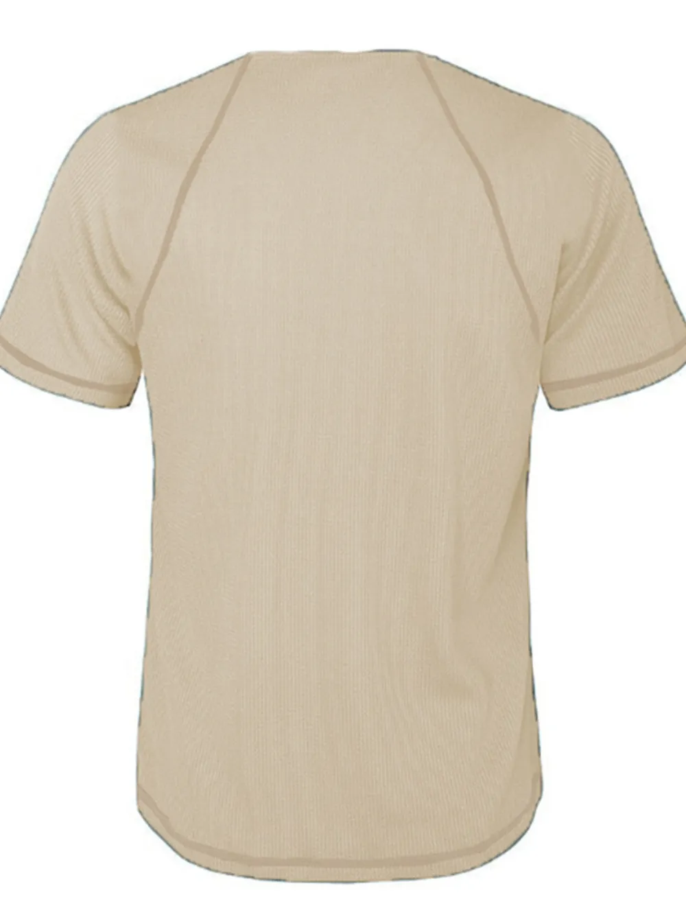 Men's Full Size Button Detail Short Sleeve T-Shirt Plus Size, image 6
