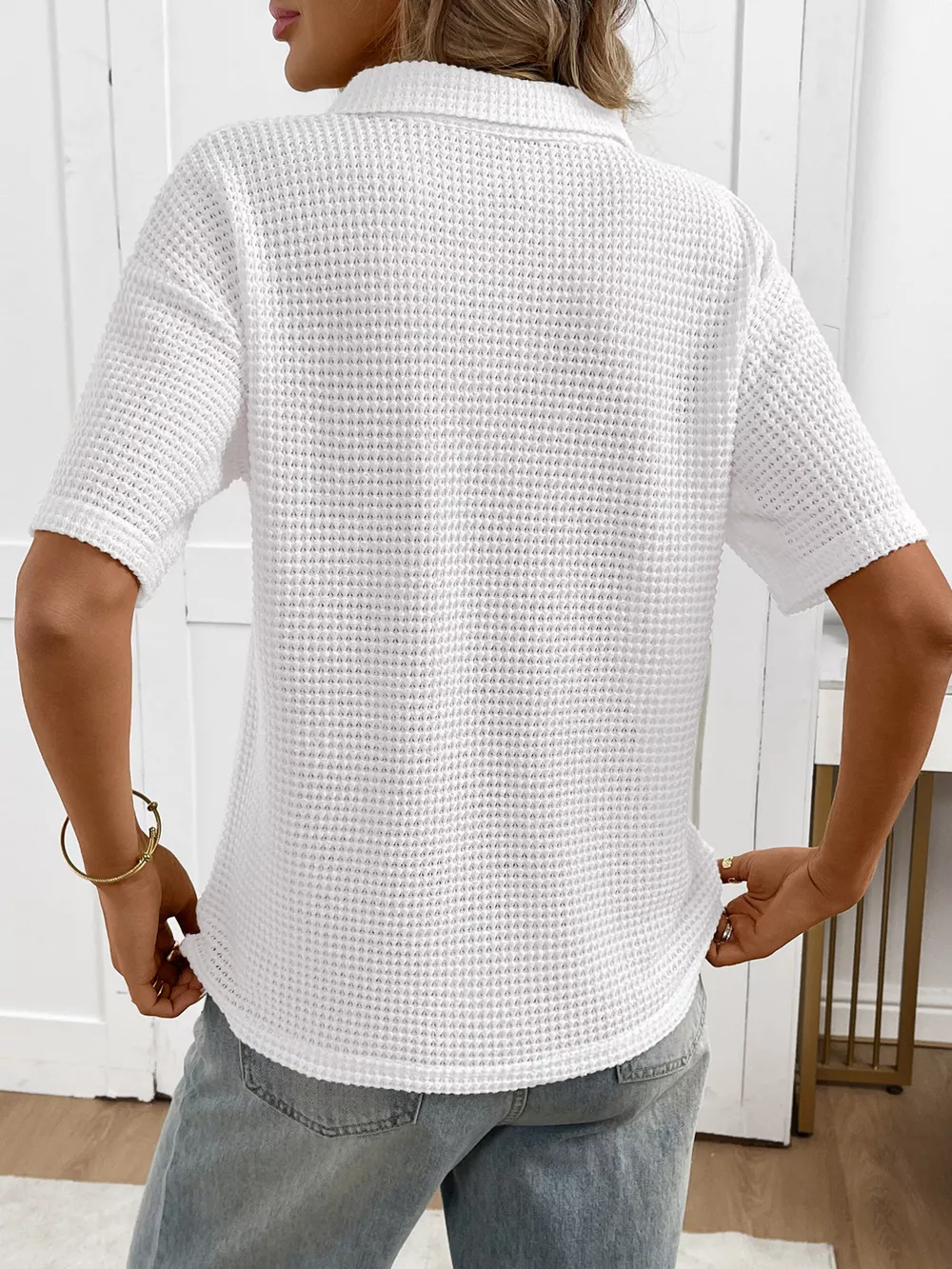 Striped Knit Short Sleeve Top, image 22