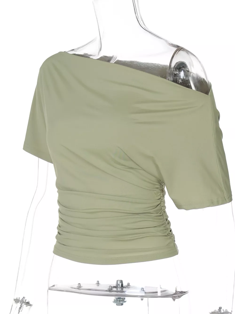 One Shoulder Short Sleeve T-Shirt, image 13