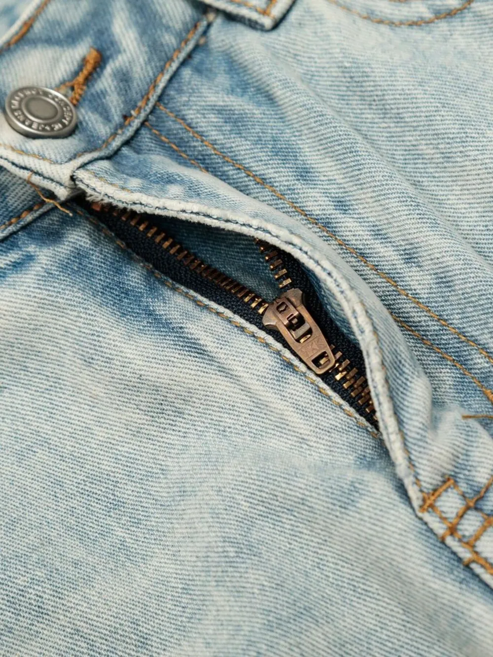 Men's Wash Wide Leg Denim Shorts, image 10