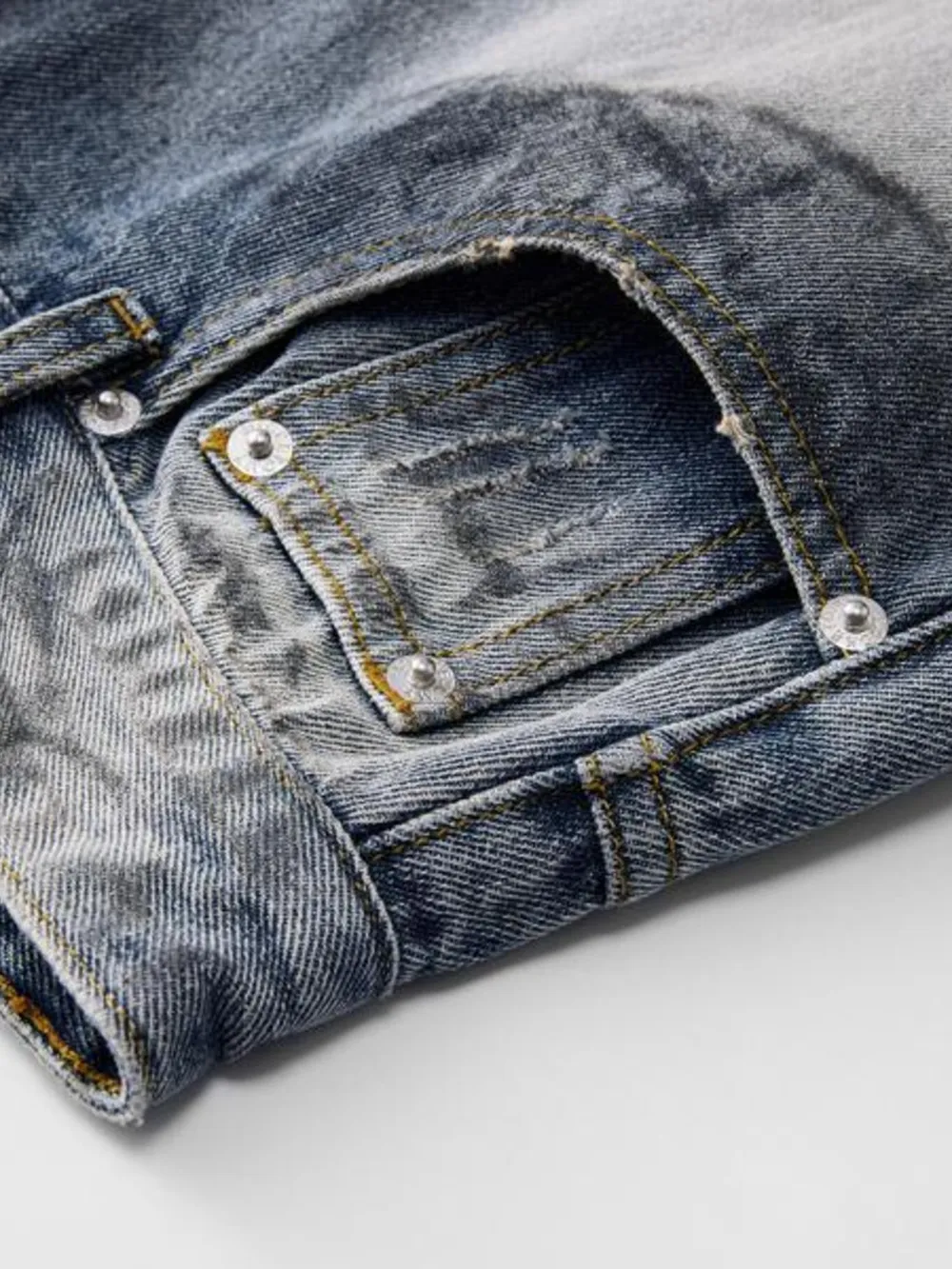 Men's Full Size Wash Wide Leg Jeans Plus Size, image 9