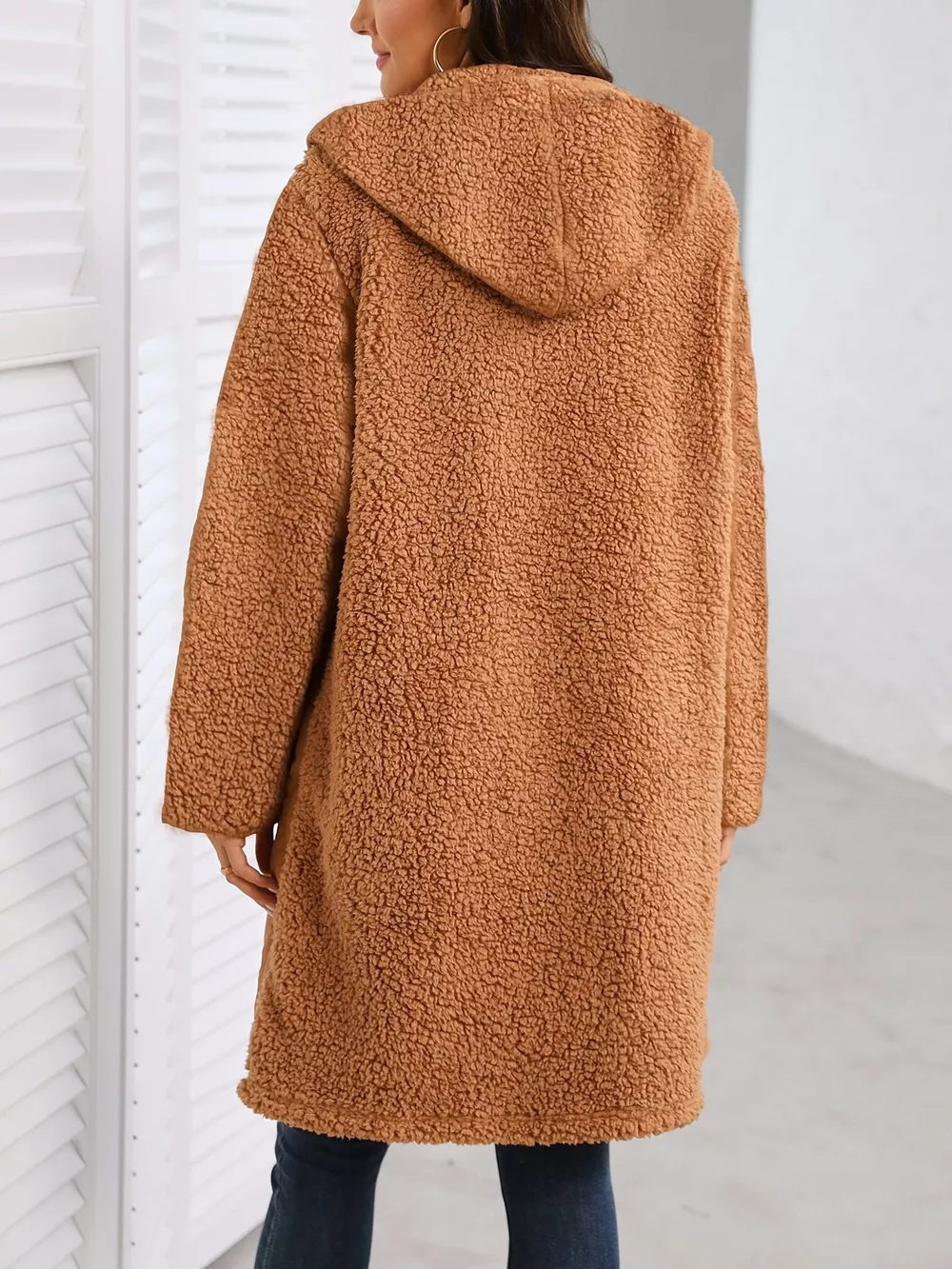 Zip Up Long Sleeve Hooded Outerwear, image 2