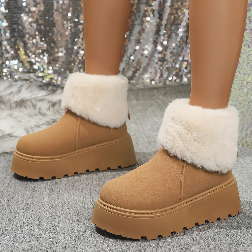 Round Toe Platform Boots, image 4