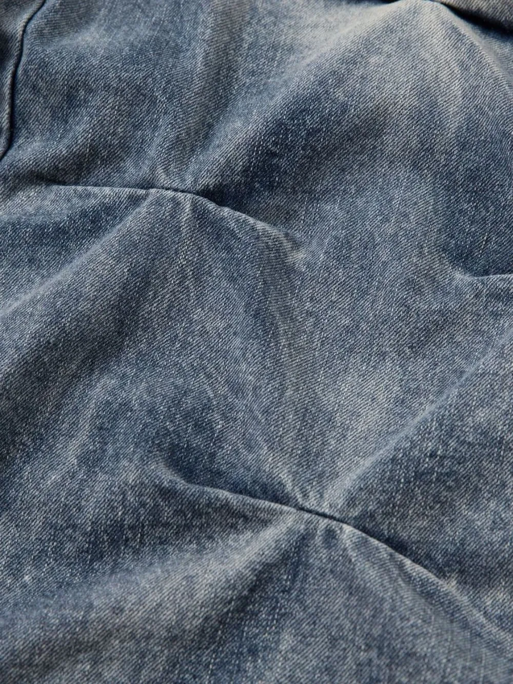 Men's Ruched Wide Leg Jeans, image 13