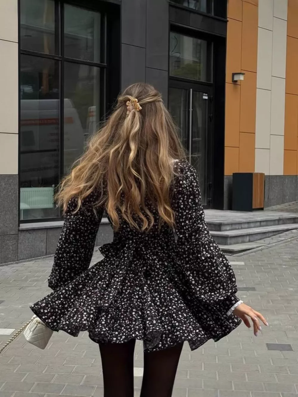 Floral Print Puff Sleeve Button-Down Mini Dress, image 10