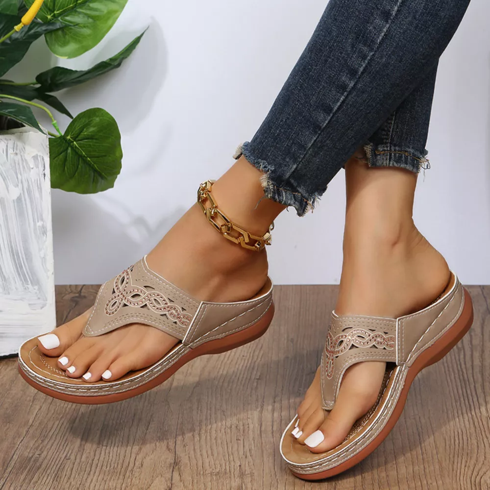 Casual Hollow-Out Thong Sandals, image 6