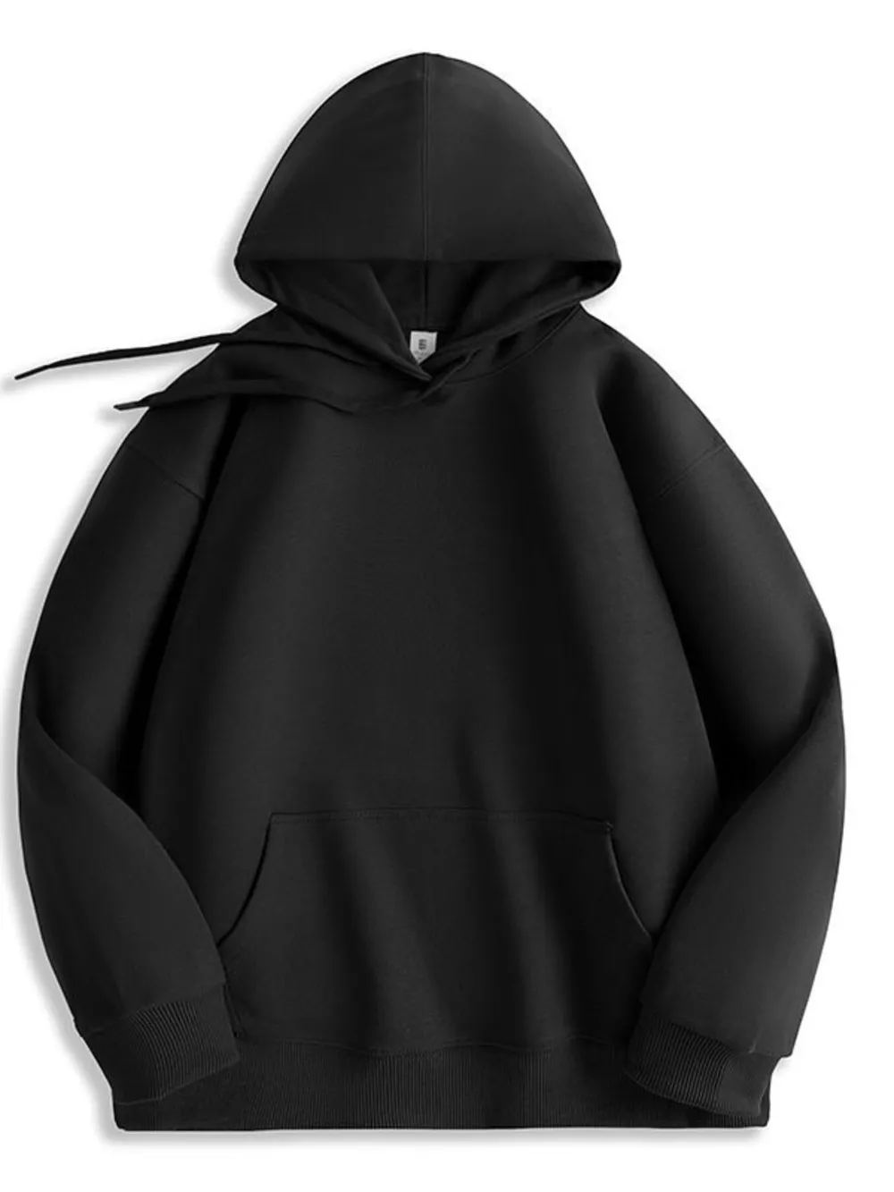 Men's Full Size Solid Color Casual Hoodie Plus Size
