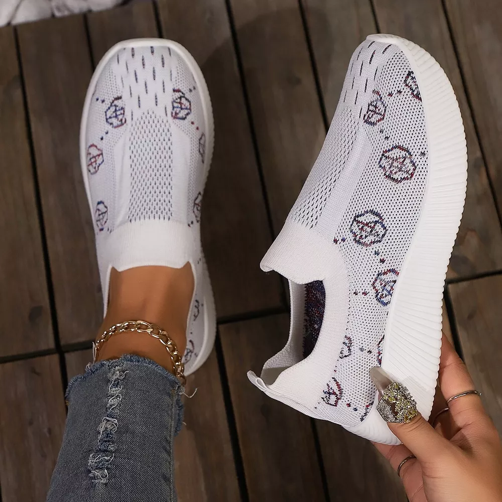 Mesh Round Toe Slip-Ons, image 8