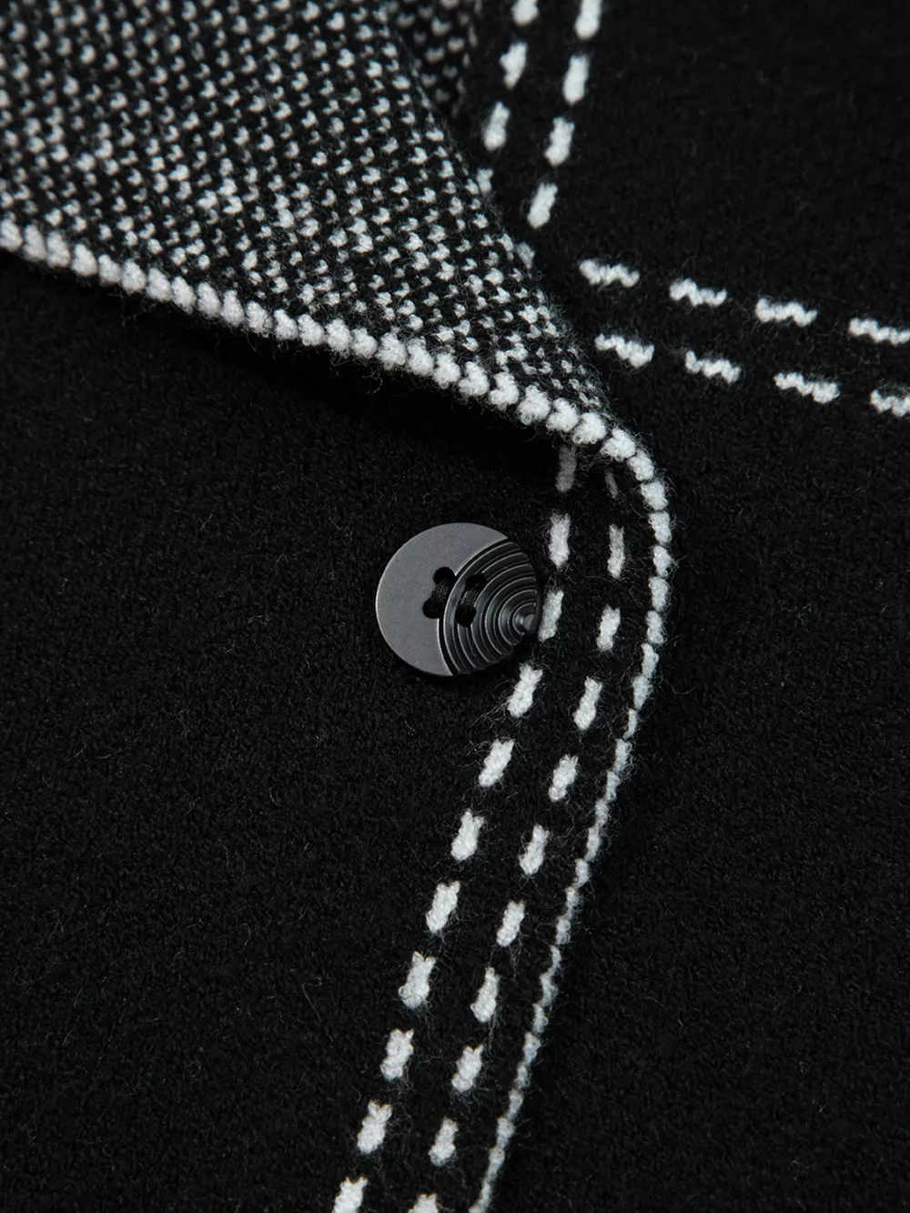 Contrast Trim Button up Sweater Cardigan, image 5