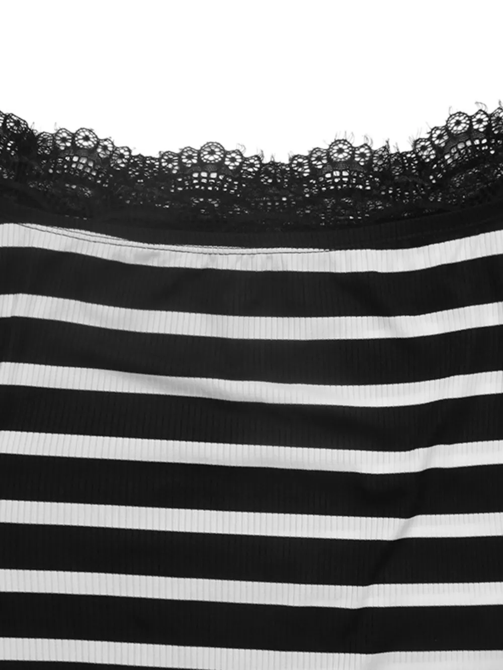 Lace Detail Off Shoulder T-Shirt, image 7