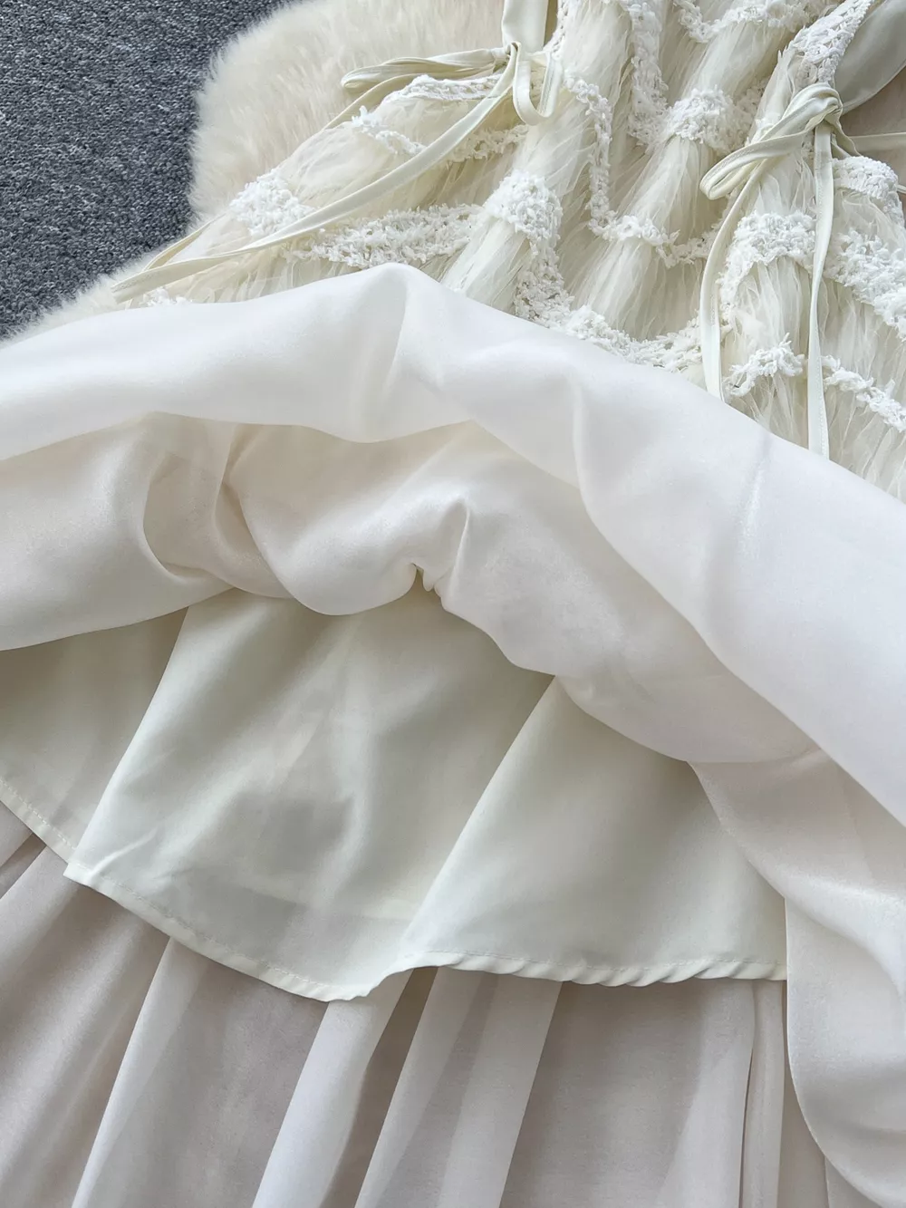 Lace Trimmed Sleeveless Midi Dress, image 11