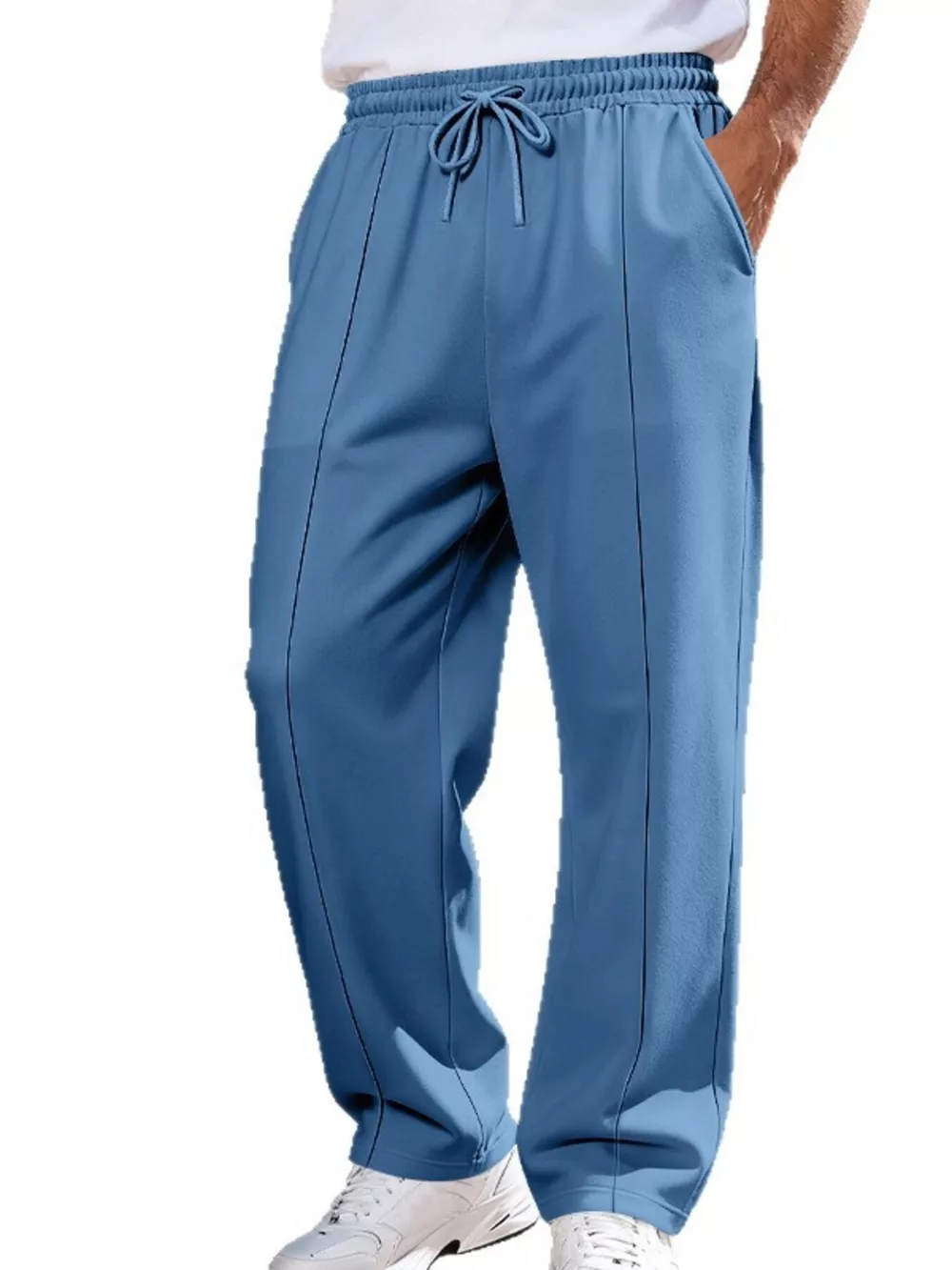 Men's Full Size Drawstring Wide Leg Pants Plus Size, image 12