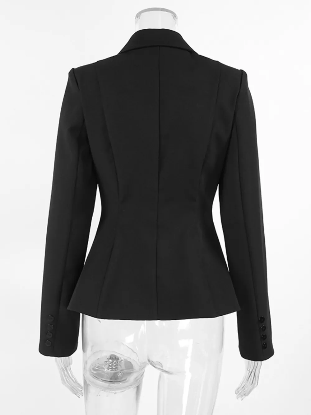 Lapel Collar Button Up Blazer, image 8