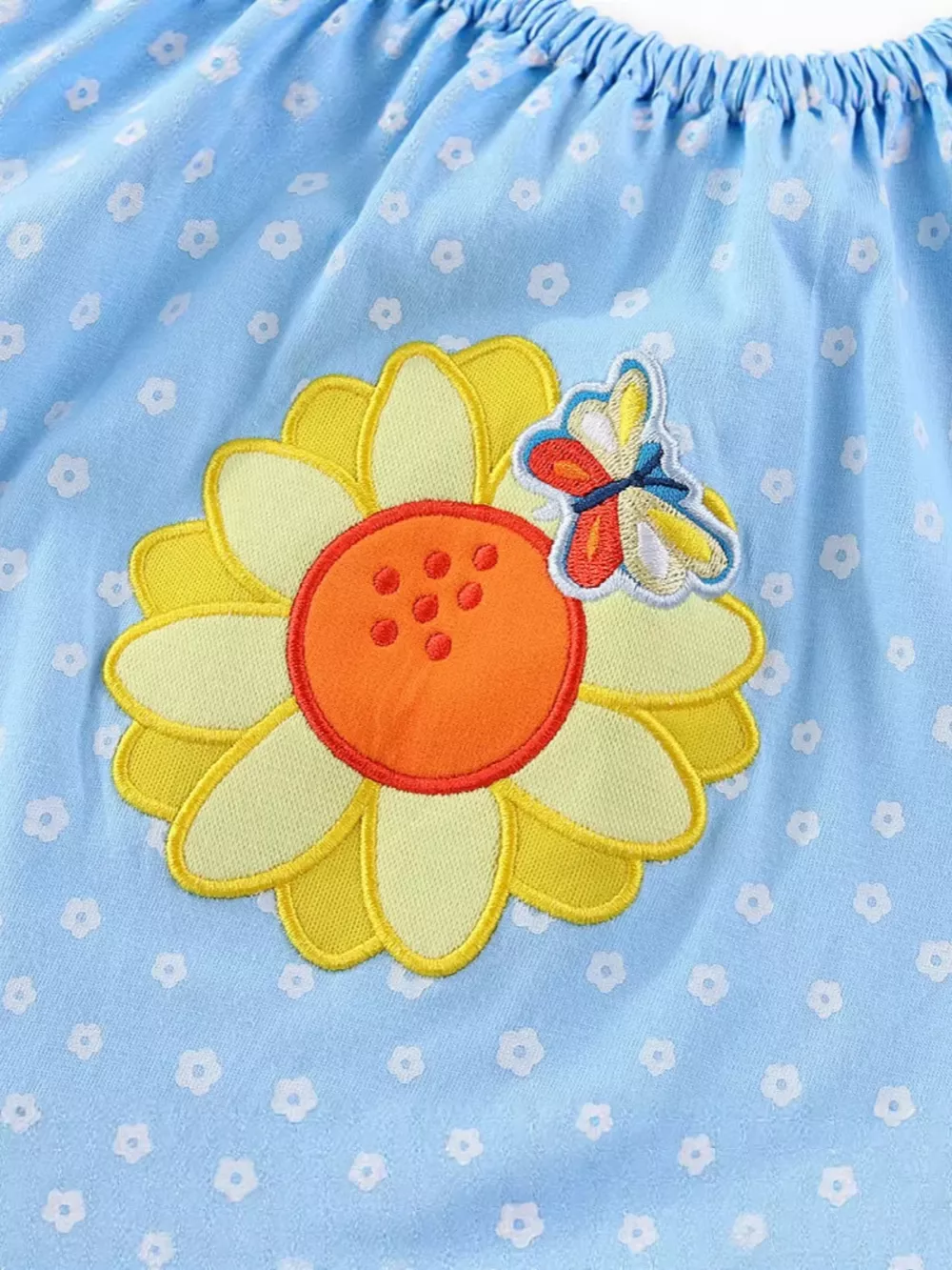 Children's Embroidered Floral Short Sleeve Dress, image 4