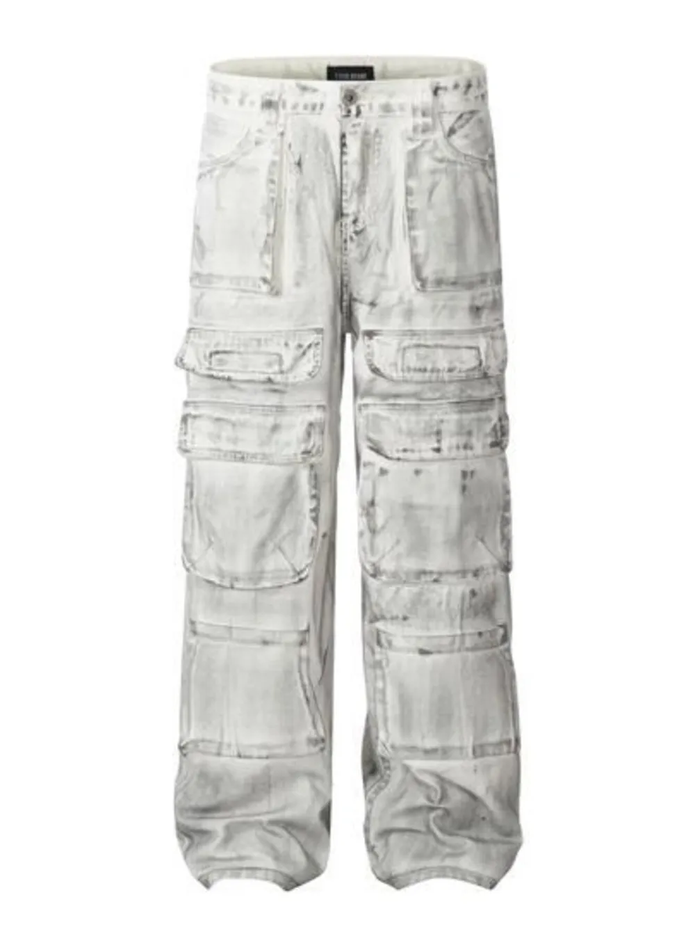 Men's Multi-Pocket Cargo Denim Jeans