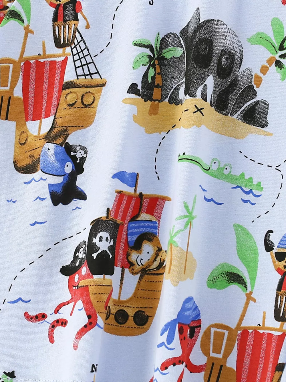 Children's Pirate Adventure Print Short Sleeve T-Shirt, image 2
