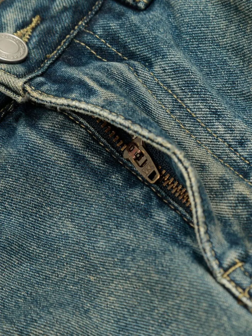 Men's Distressed Camo Patchwork Denim Shorts, image 5