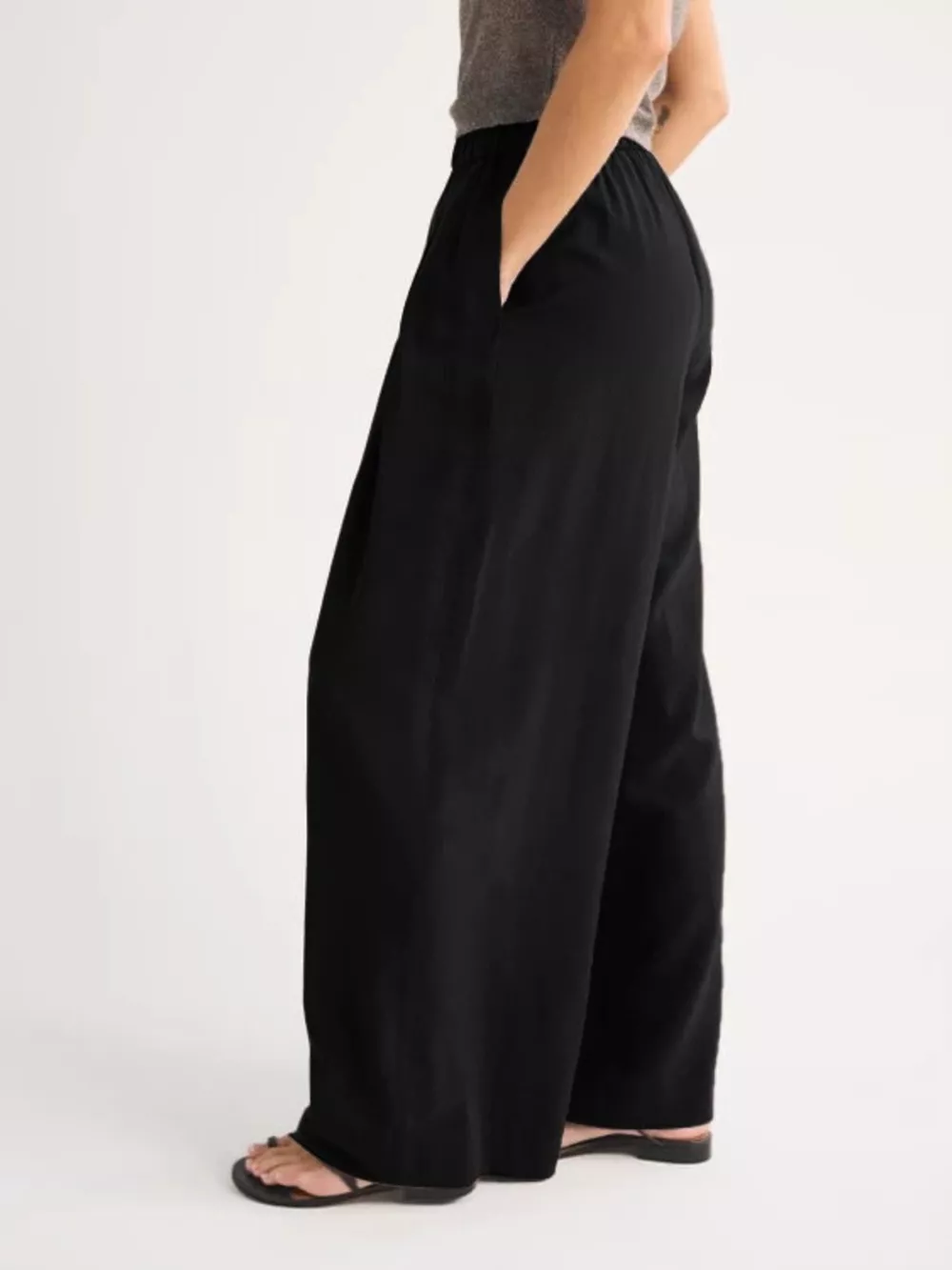 Elastic Waist Relaxed Fit Pants, image 7