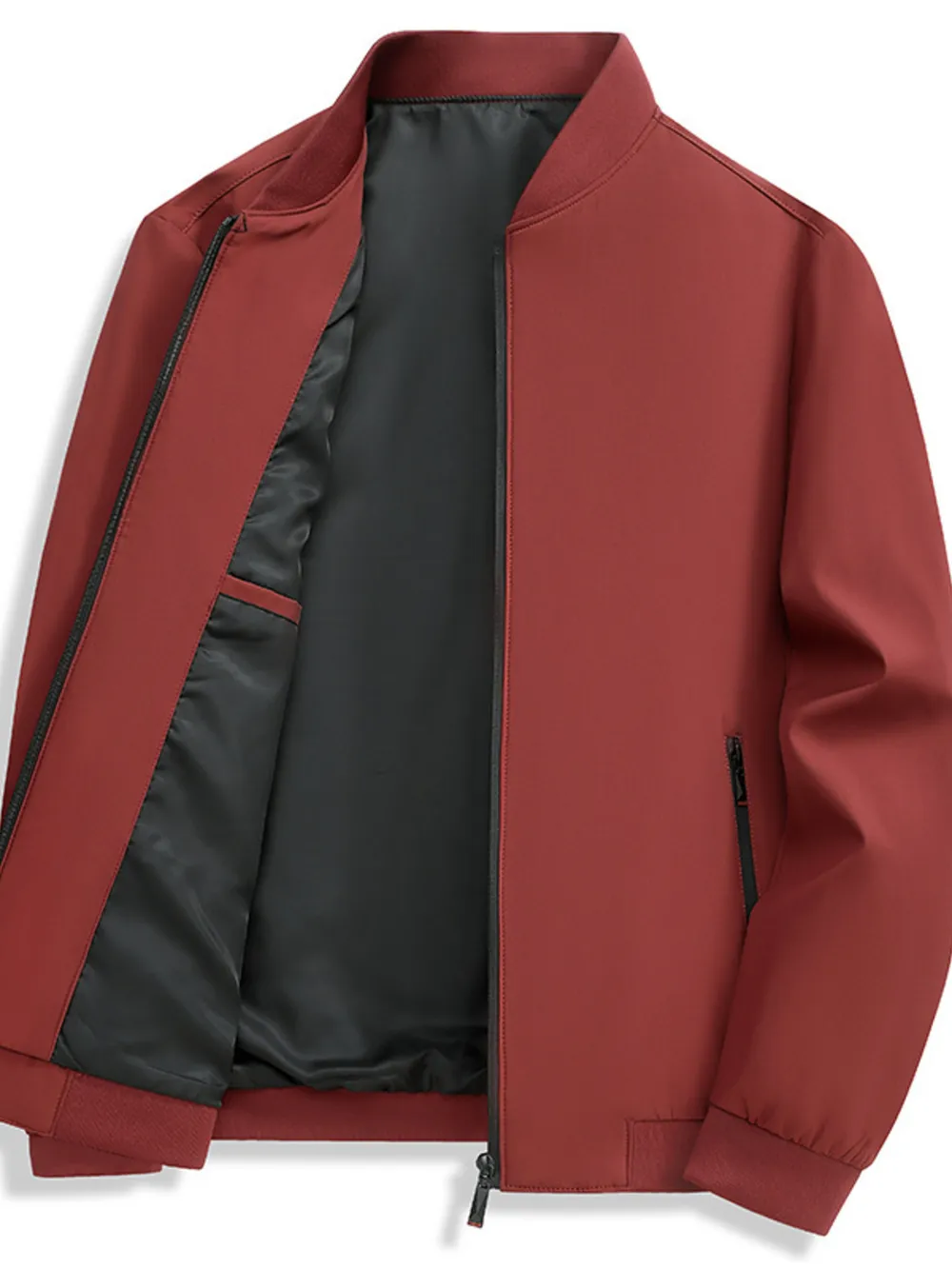 Men's Zip Up Long Sleeve Jacket, image 2
