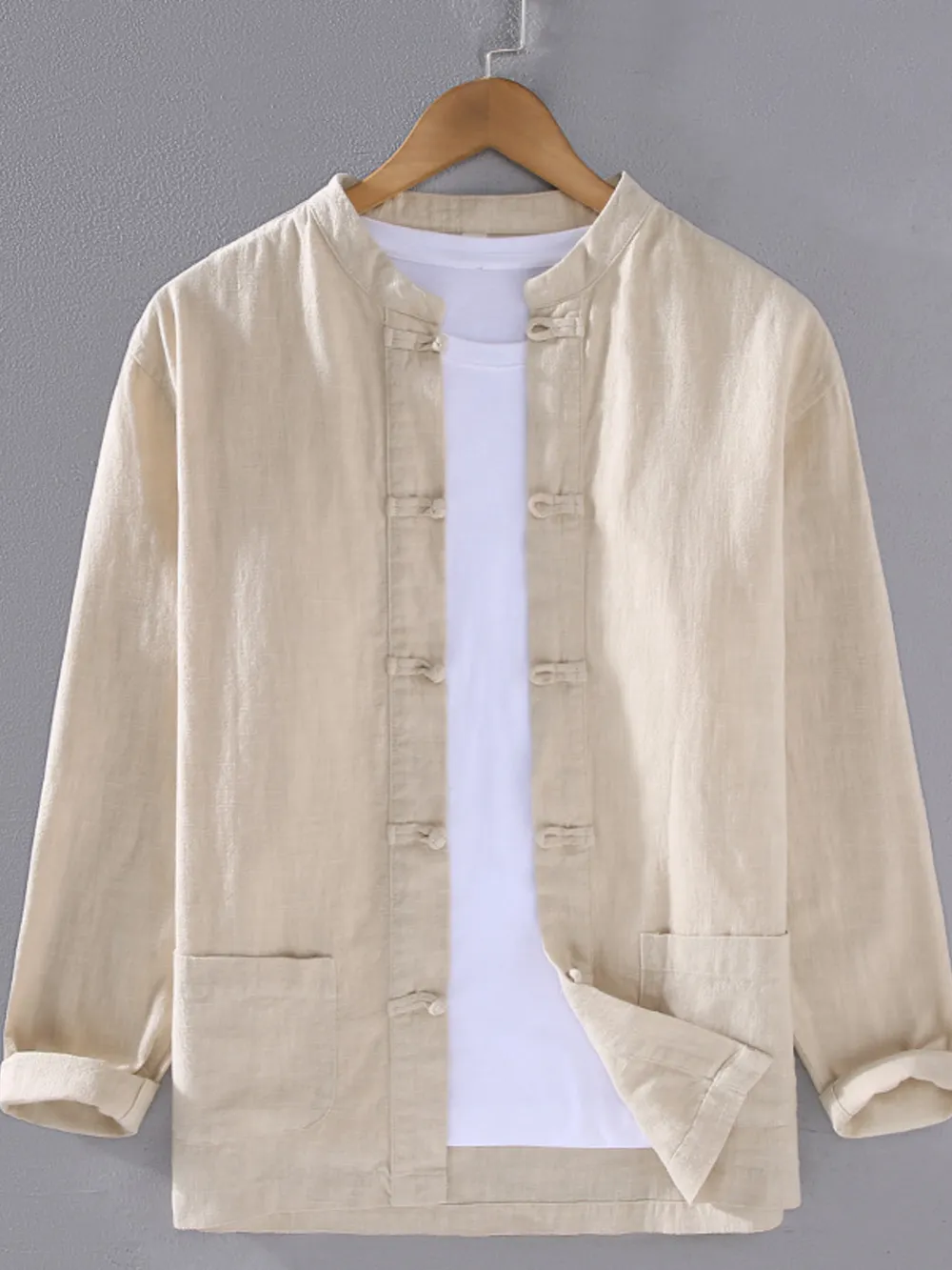 Men's Plus Size Button Up Long Sleeve Shirt